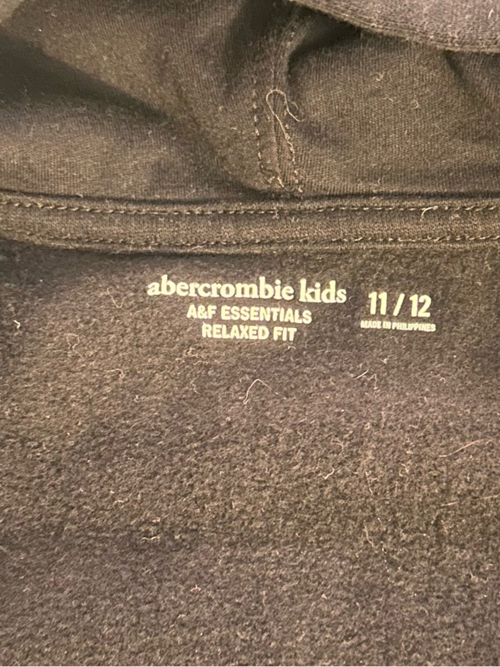 abercrombie kids Black Zip-Up Hoodie Jacket - Picture 3 of 6